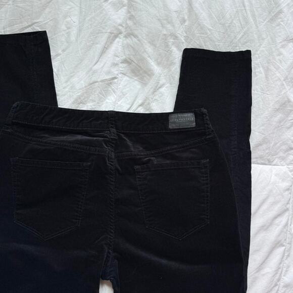aeropostale Black velour skinny pants sz 8 long emo mall goth scene - Picture 3 of 8